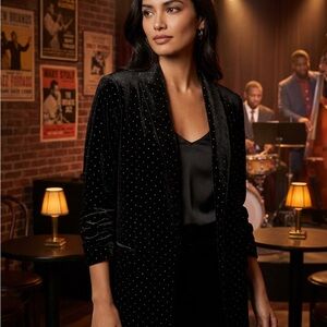 Margot Black Velvet Women's Blazer